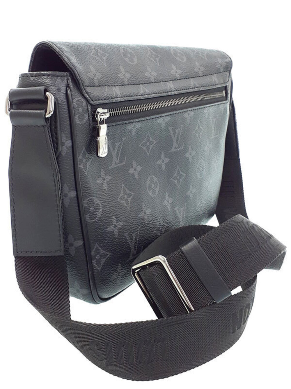 Louis Vuitton Bag Monogram Shoulder Black Eclipse District Black